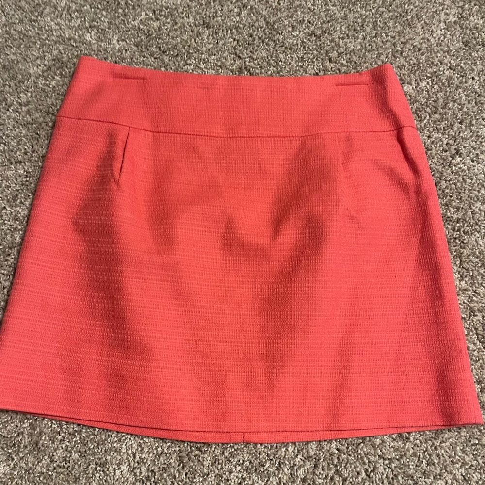 J. Crew Vibrant Red Mini Skirt